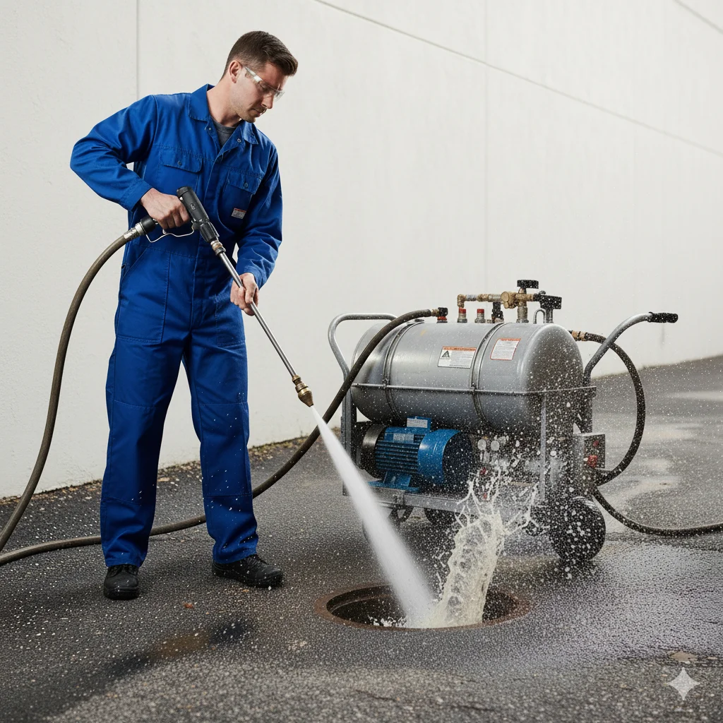 Débouchage de canalisation par hydrocurage